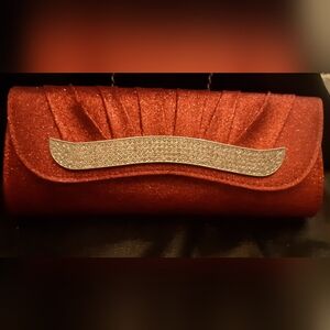 Glamorous Red Rhinestone Clutch❣